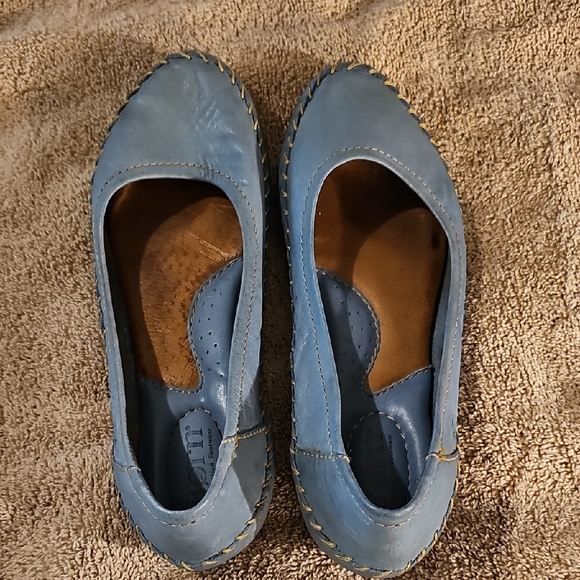 Born Shoes - Blue Leather BORN Women's Shoes